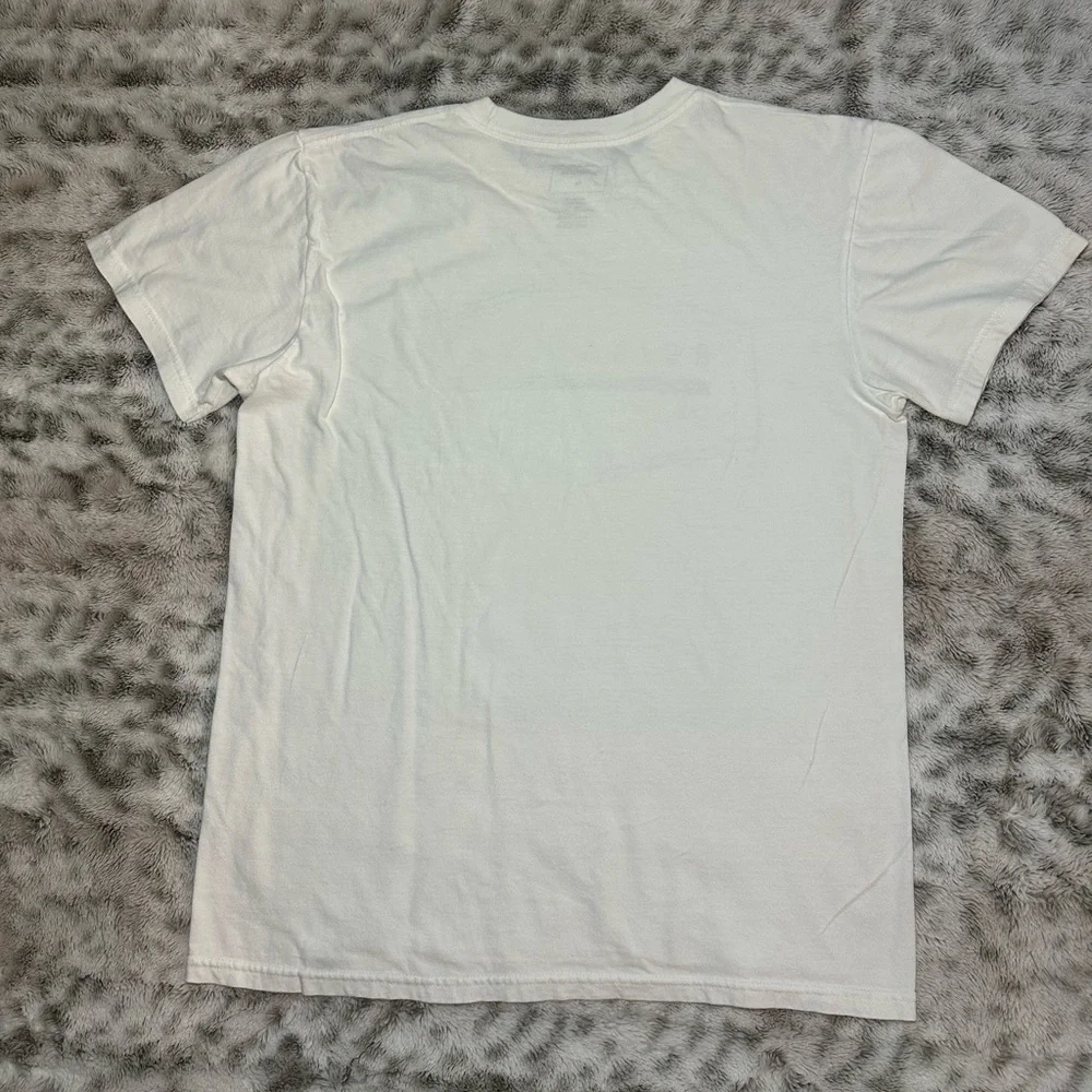 Quicksilver T shirt Men medium White Short Sleeve Crew Neck  Used - Picture 2 of 5